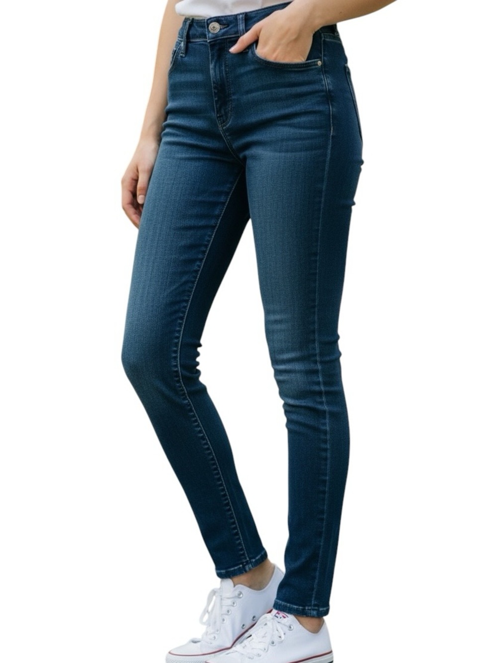 Old Navy Navy High-Rise Skinny Jeans